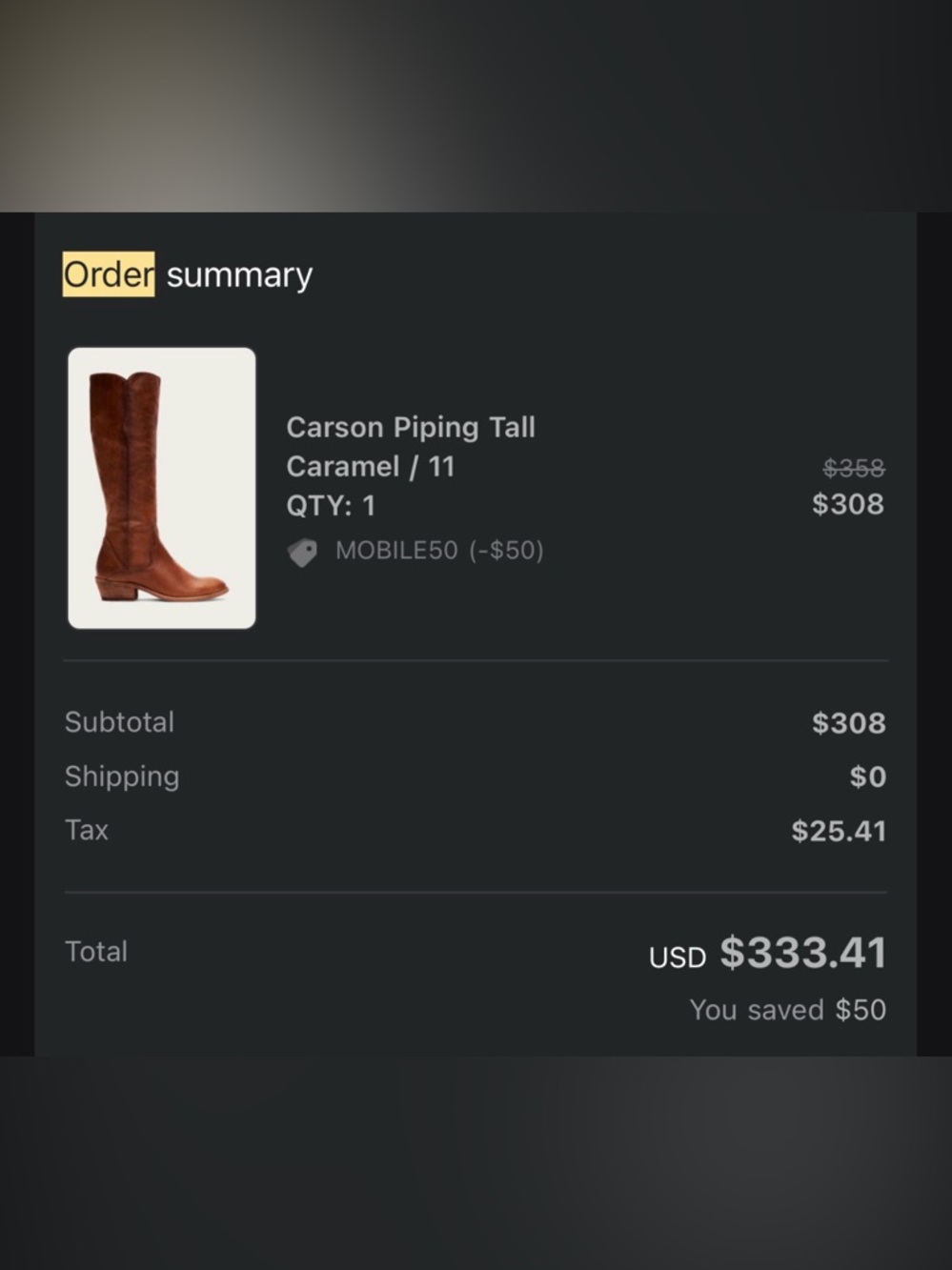 Frye Carson Piping Tall Brown Leather Boots - Picture 10 of 11